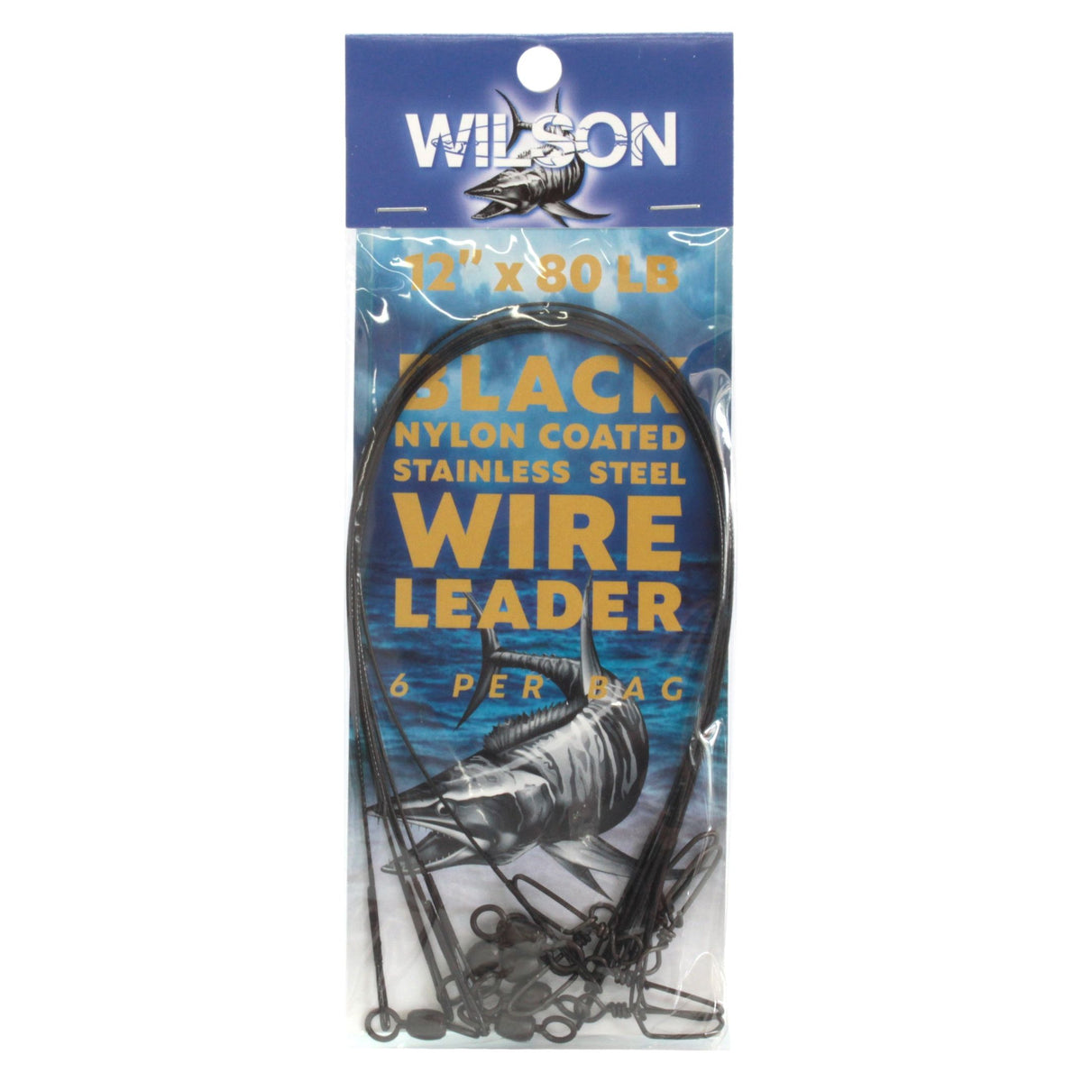 Wilson Deluxe  Black Nylon Coated S/S Wire Leader