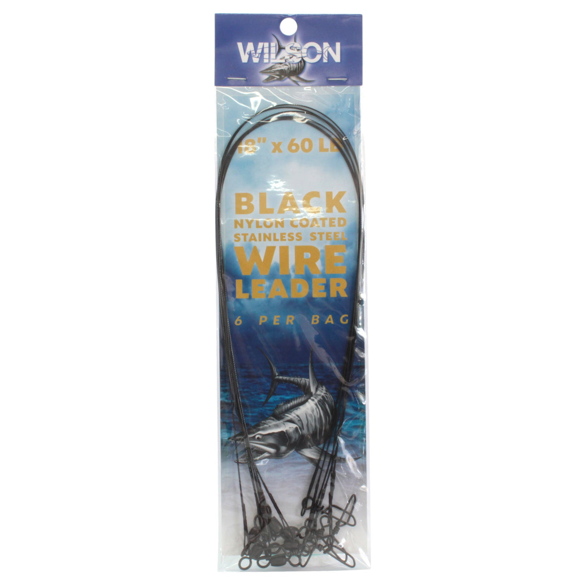 Wilson Deluxe  Black Nylon Coated S/S Wire Leader