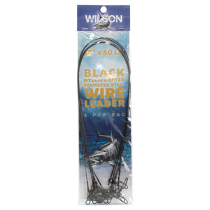 Wilson Deluxe  Black Nylon Coated S/S Wire Leader