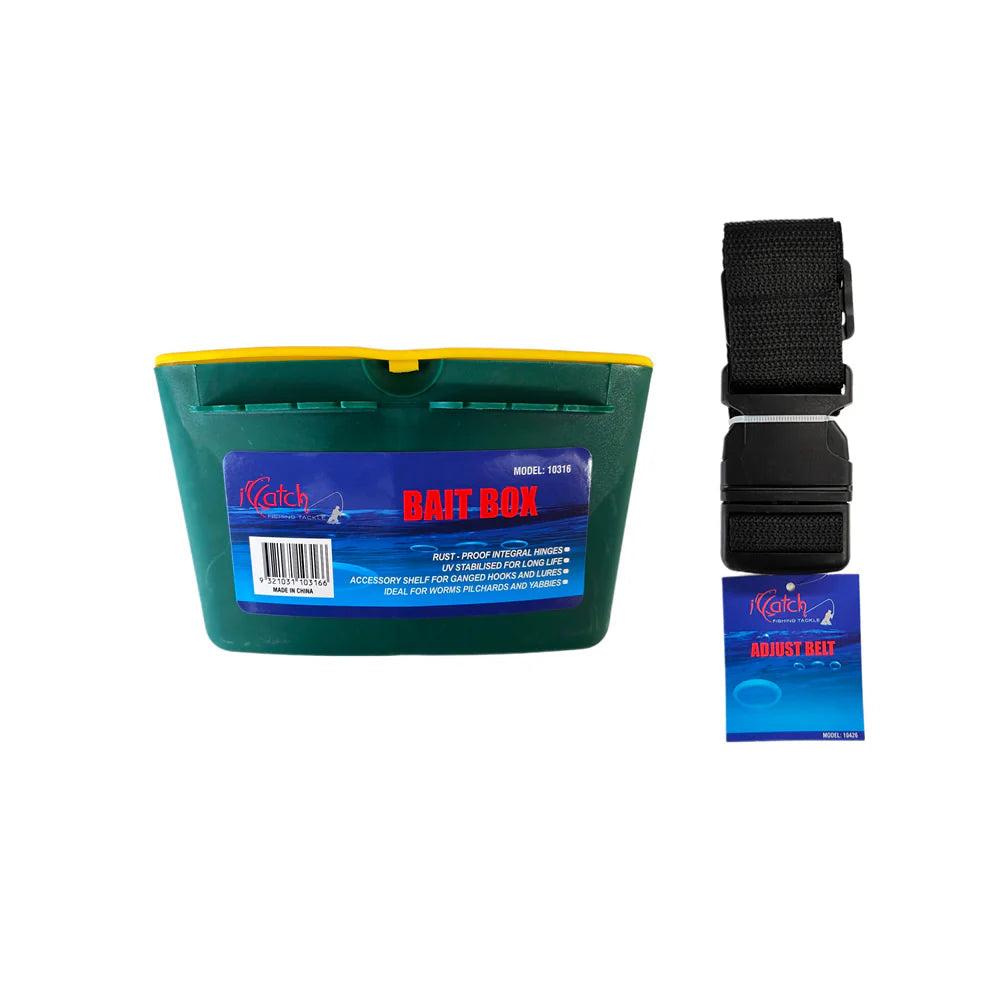 Icatch Bait Bucket With Heavy Duty Belt
