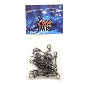 Loco Twist Lure Clip 20 Pack by Addict Tackle at Addict Tackle