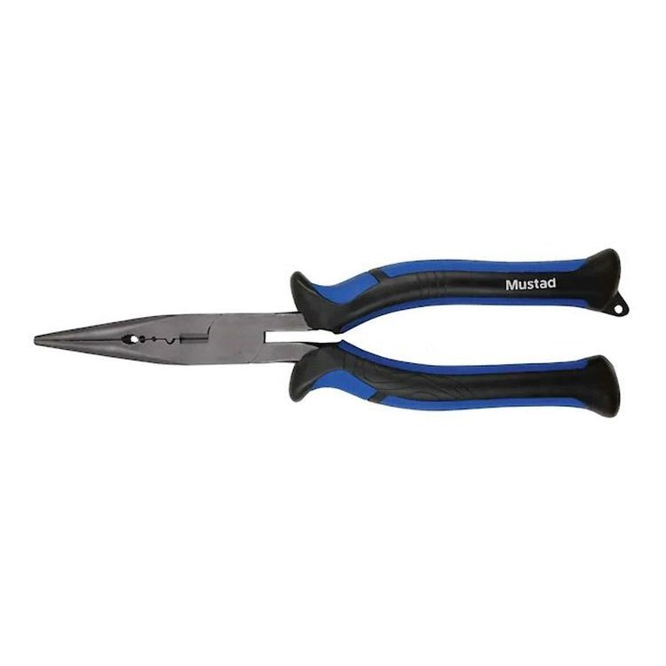 Mustad Blue Straight Nose Pliers 8&#39; - Addict Tackle
