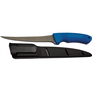 OceanStream Fillet Knife Blue With Sheath - Addict Tackle