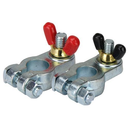 Battery Terminals Zinc Plated x 2 - Addict Tackle