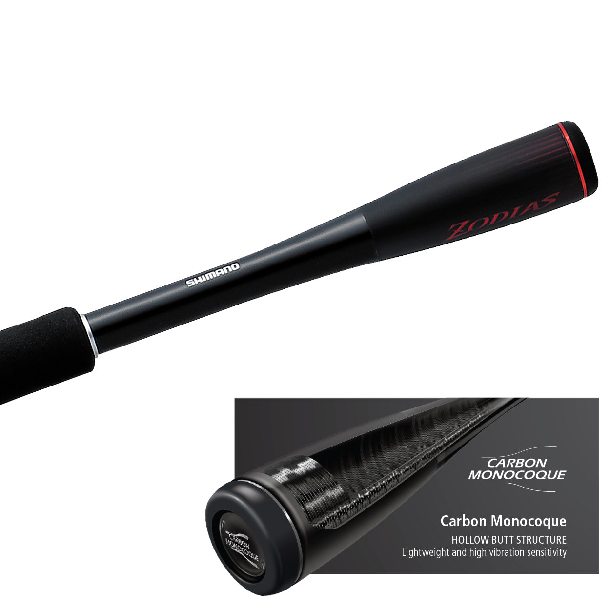 Shimano Zodias Baitcast Fishing Rod by Shimano at Addict Tackle