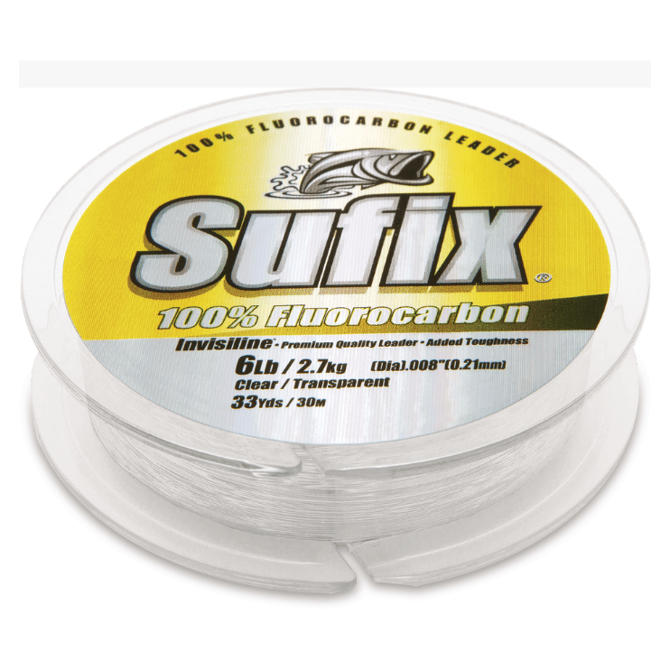 Sufix 100% Fluorocarbon Invisiline Leader - Addict Tackle