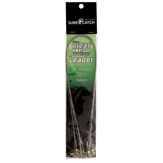 Sure Catch Clear Wire Leader - Addict Tackle