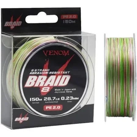 Venom V 8 Strand Braid Multi Colour 150m
