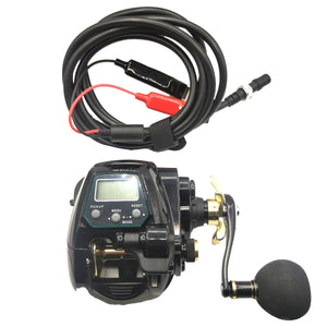 Wilson Electric Assist Reel + Lithium Battery & Live Fibre Rod Combo Straight Butt - Addict Tackle