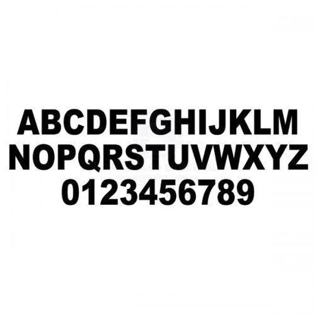 Boat NUMBERS - 4" Black by Sam Allen at Addict Tackle