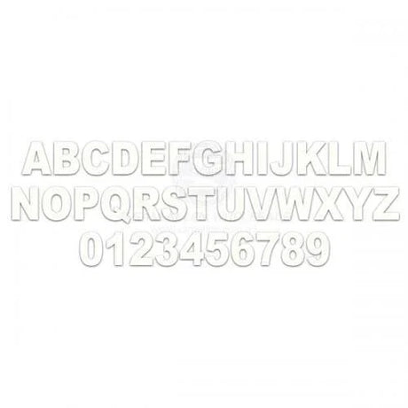 Boat Rego Numbers - 165mm White by Sam Allen at Addict Tackle