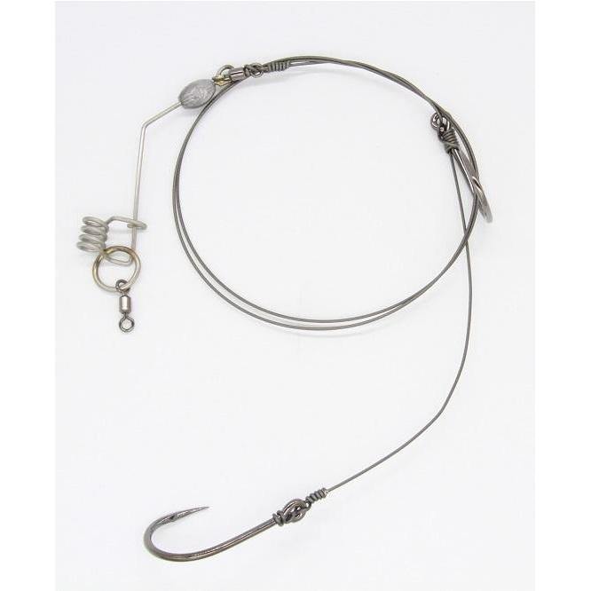 Kingfisher Slide Bait Rig Weighted No Flasher With Hood - Addict Tackle