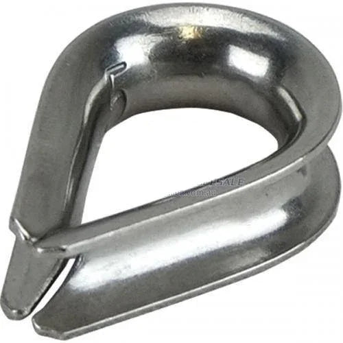 Wire Rope Thimble Stainless Steel 5/6mm by Sam Allen at Addict Tackle