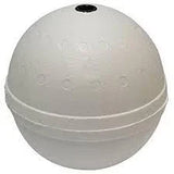 6in White Poly Floats by Wilson at Addict Tackle