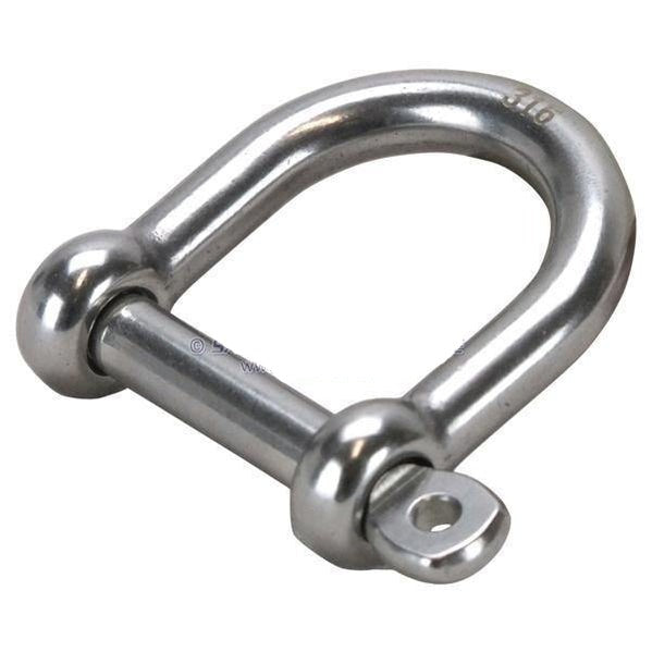 8mm D Shackle Stainless Steel by Sam Allen at Addict Tackle