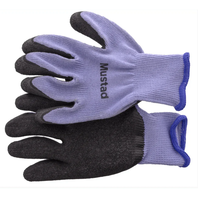 Mustad Rubber Coated Fishing Gloves by Mustad at Addict Tackle