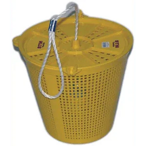 BURLEY BUCKET - LARGE YELLOW by STM Tackle at Addict Tackle