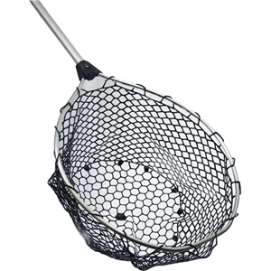 STM Fishcare Silver Rubber Landing Net - 70cm Handle by STM Tackle at Addict Tackle
