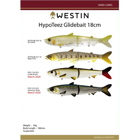 Westin Hypoteez Glide Bait 18cm by Addict Tackle at Addict Tackle