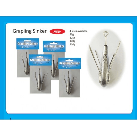 Cobalt Blue Grapling Sinker by Viva Fishing at Addict Tackle