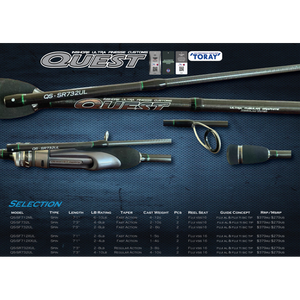 Oceans Legacy Quest Inshore Ultra Finesse Rods by Oceans Legacy at Addict Tackle