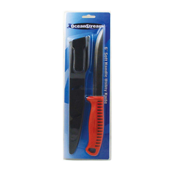 OceanStream 6&#39; Utility Knife Red With Sheath by OceanStream at Addict Tackle