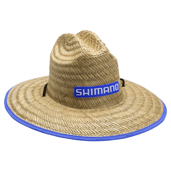 Shimano Kids Straw Hat Blue by Shimano at Addict Tackle