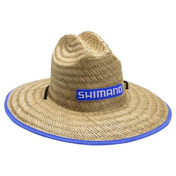 Shimano Kids Straw Hat Blue by Shimano at Addict Tackle