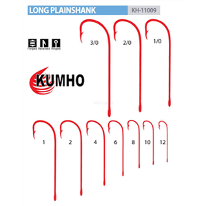 Kumho 11009 Red Long Shank Hooks Value Pack