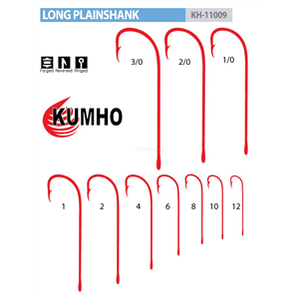 Kumho 11009 Red Long Shank Hooks Value Pack by Kumho at Addict Tackle