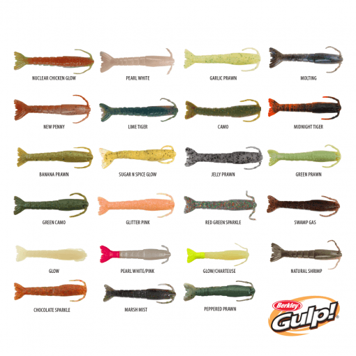 Berkley Gulp Shrimp Soft Plastics 3in by Berkley at Addict Tackle