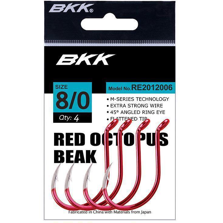 BKK Red Octopus Beak Fishing Hook by BKK at Addict Tackle