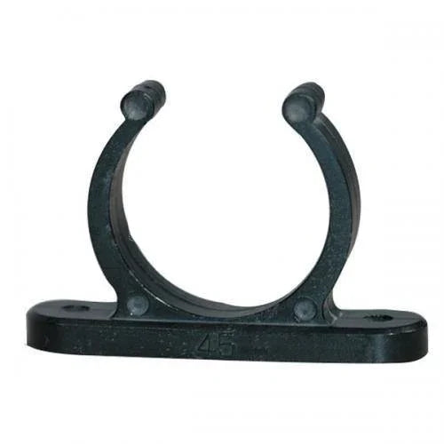 Black Plastic Tube Clip 15mm by Sam Allen at Addict Tackle