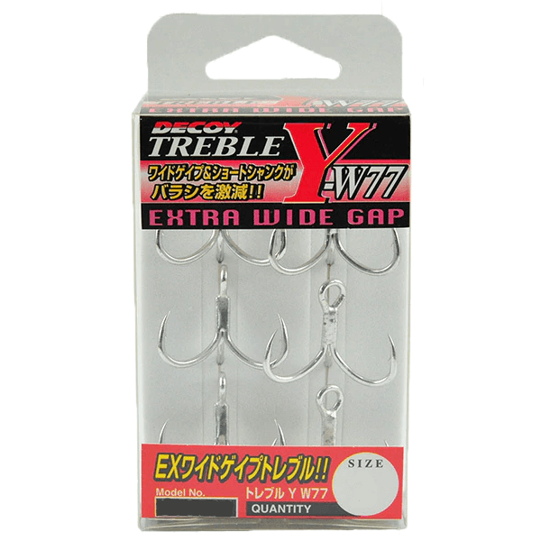 Decoy Extra Wide Gap Treble Hooks by Decoy at Addict Tackle