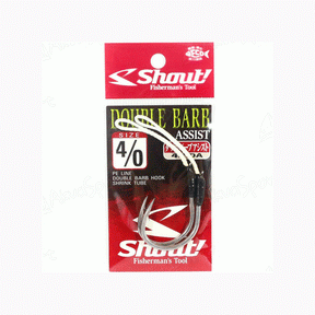 Shout Double Barb Hooks by Shout at Addict Tackle