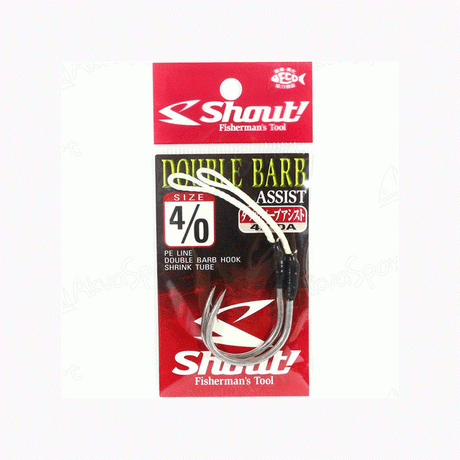 Shout Double Barb Hooks by Shout at Addict Tackle
