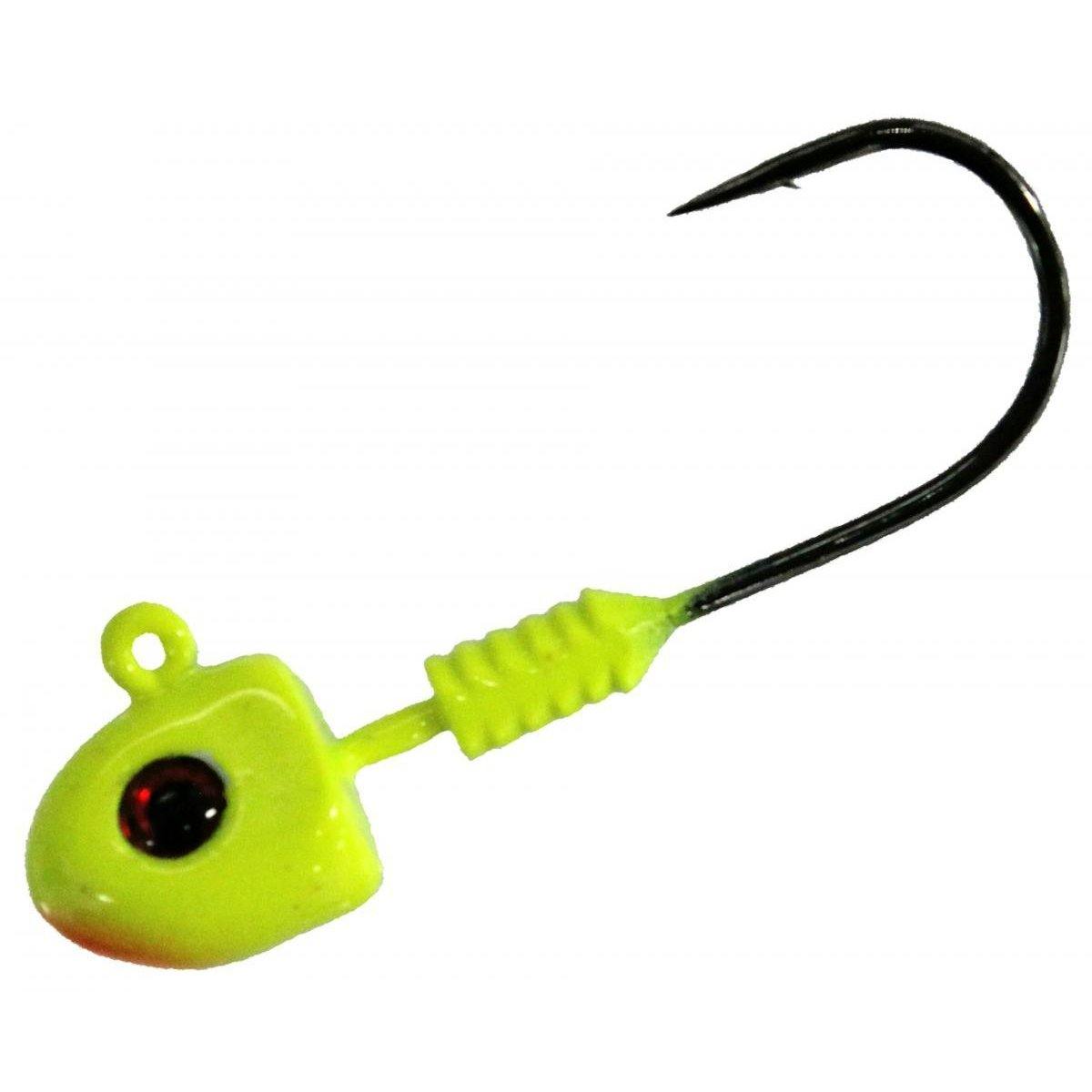 Tackle Tactics DemonZ Hand-Painted Jighead Chartreuse by Tackle Tactics at Addict Tackle