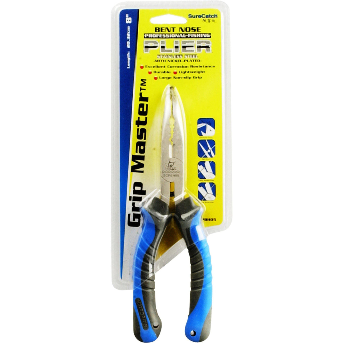 Sure Catch Bent Nose Multi Function Pliers 8' by Sure Catch at Addict Tackle