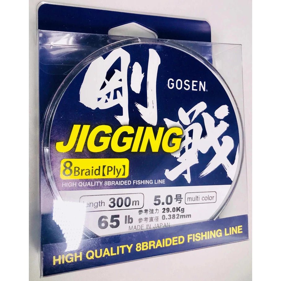 GOSEN JIGGING BRAID 8 PLY - 300m - Addict Tackle