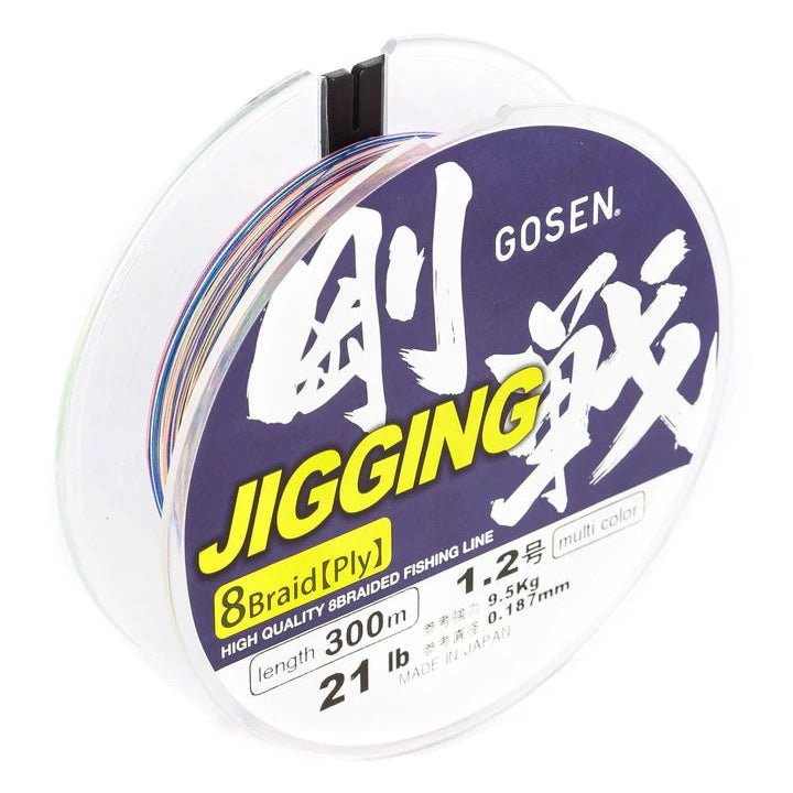 GOSEN JIGGING BRAID 8 PLY - 300m - Addict Tackle