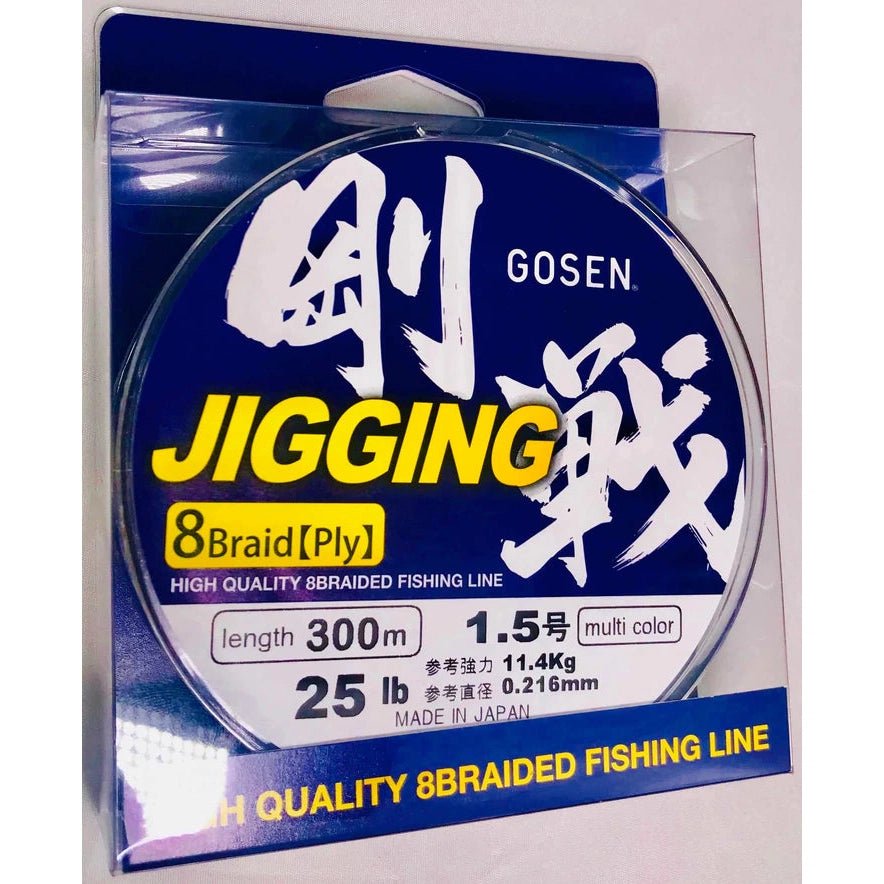 GOSEN JIGGING BRAID 8 PLY - 300m - Addict Tackle