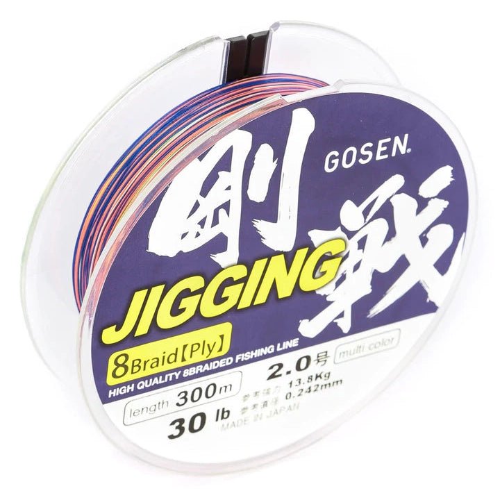 GOSEN JIGGING BRAID 8 PLY - 300m - Addict Tackle