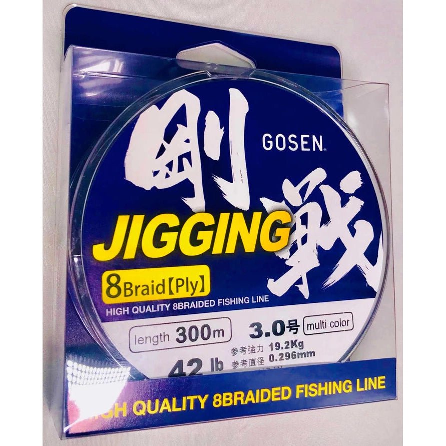 GOSEN JIGGING BRAID 8 PLY - 300m - Addict Tackle