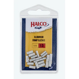 Halco Aluminium Single Crimp Sleeve - Qty 20 by Halco at Addict Tackle