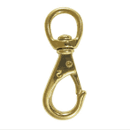 HOOK SNAP SWIVEL EYE 80MM BRASS by Addict Tackle at Addict Tackle
