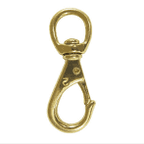 HOOK SNAP SWIVEL EYE 80MM BRASS by Addict Tackle at Addict Tackle