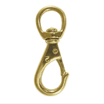 HOOK SNAP SWIVEL EYE 80MM BRASS by Addict Tackle at Addict Tackle