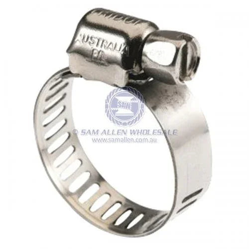 HOSE CLAMP S/S 11MM - 22MM (2 Pack) by Sam Allen at Addict Tackle