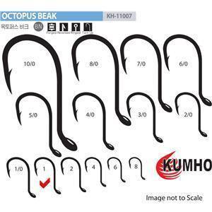 Kumho 11077 Octopus Beak Hooks Value Pack by Kumho at Addict Tackle