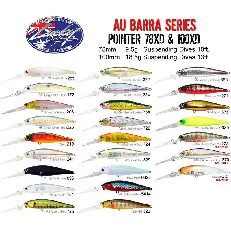 Lucky Craft Pointer 100XD Barra Hard Body Lure by Lucky Craft at Addict Tackle